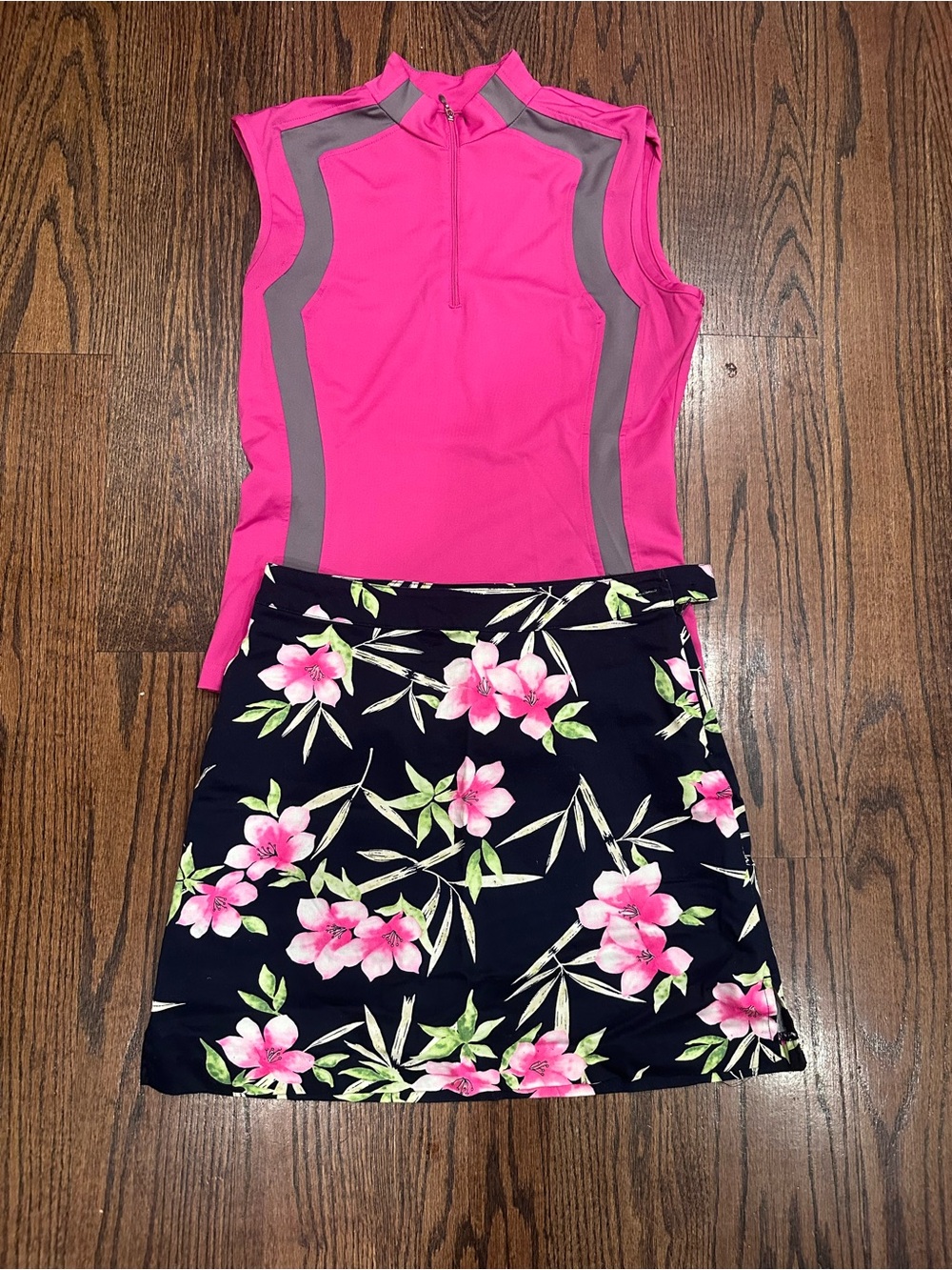 Golf Tennis athletic set: EP Pro athletic mini skort, Jo Fit top